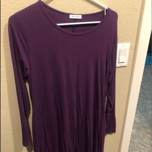 Long sleeve cotton dress